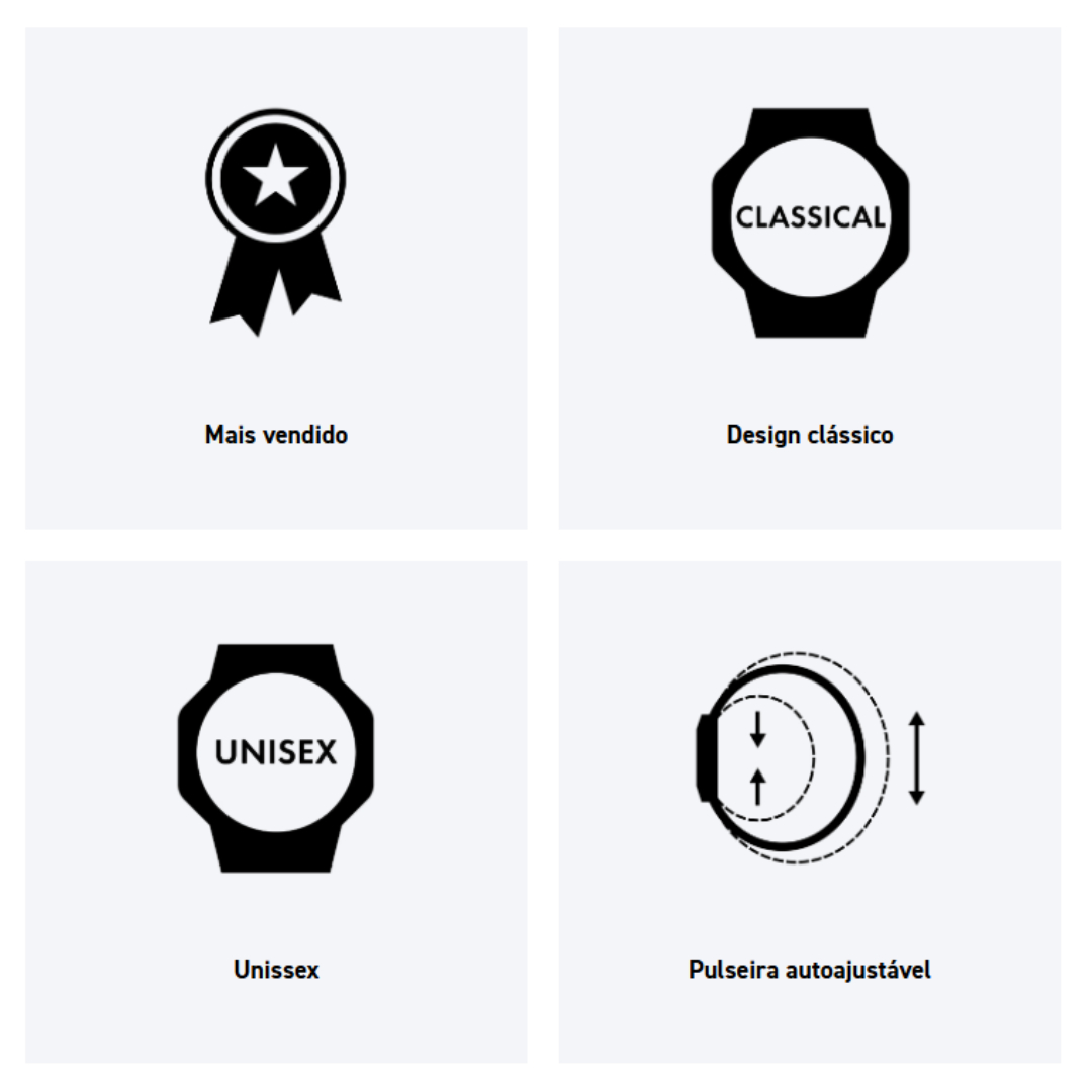 relógio unissex gráfico com informações do casio a158wa